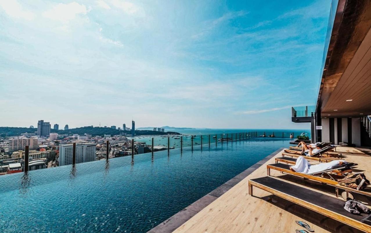 Amazing Infinity Pool Condo Next To The Beach Паттая Екстер'єр фото